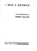 Ernst Toller: I Was a German (1979, AMS Press)