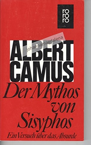 Der Mythos von Sisyphos (Paperback, German language, 1996, Rowohlt Publisher)