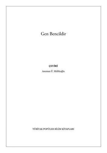 Gen bencildir (Turkish language, 2007, TU BI TAK)