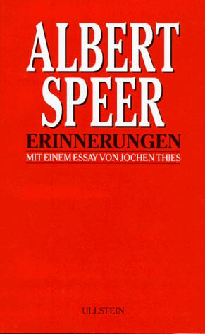 Speer, Albert: Erinnerungen. (Hardcover, German language, 1996, Ullstein Buchverlage GmbH & Co. KG / Ullstein Tas)