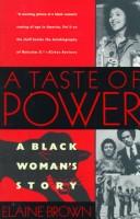 Elaine Brown: A Taste of Power - A Black Woman's Story (Black Panthers) (Hardcover, 1993, Pantheon)