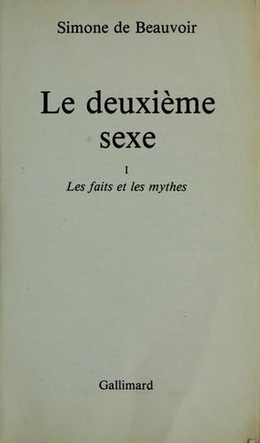 Simone de Beauvoir: Le deuxième sexe (French language, 1986, Gallimard)