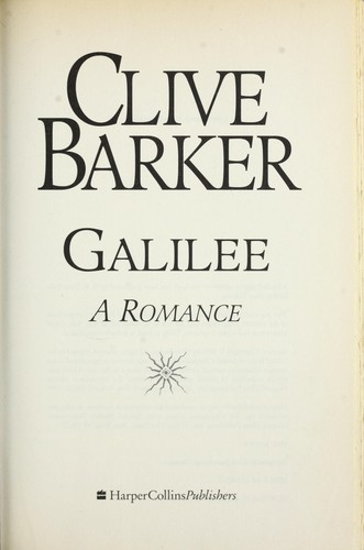 Clive Barker: Galilee (1998, HarperCollinsPublishers)