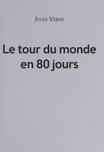 Jules Verne: Le tour du monde en 80 jours (French language, 2011, Librairie générale française, Hachette)