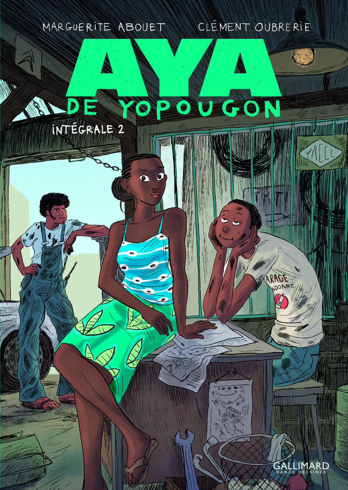 Clément Oubrerie, Marguerite Abouet: Aya de Yopougon - Intégrale 2 (Hardcover, Frantsesa language, Gallimard)